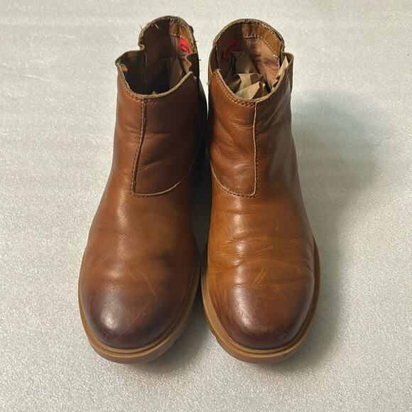 Emelie II Chelsea Sorel Boots 7.5 Brown Waterproof Gorpcore Shootie Casual Boho - Picture 2 of 12